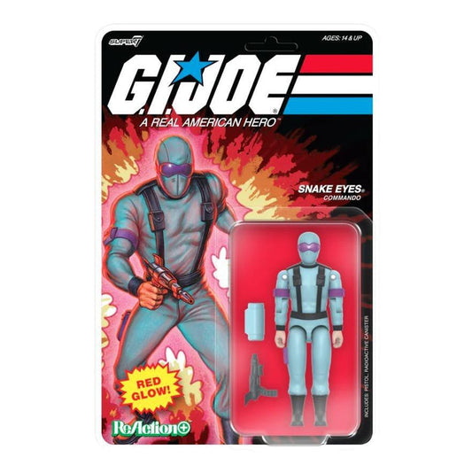 G.I. Joe ReAction+ Action figure Wave 6 - Snake Eyes (Crystal Poison) (GITD Red)
