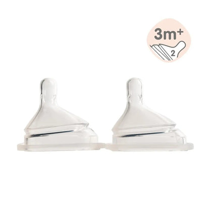 Hegen Teat Medium Flow 3M+ (2-Pack) Hegen