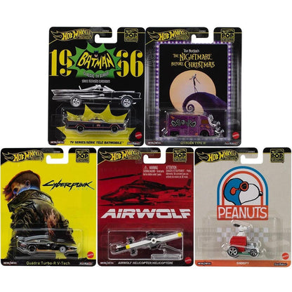 Hot Wheels Premium Pop Culture 2025 Vehicle Mix 6 - Set of 5