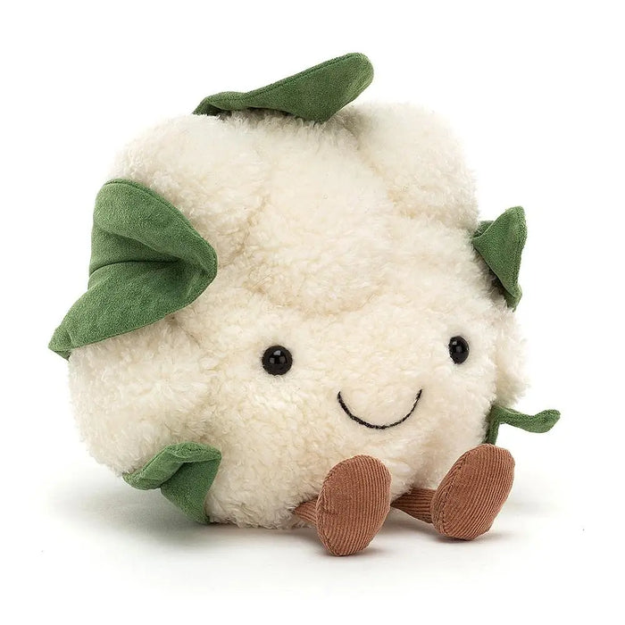 Jellycat Amuseable Cauliflower ONE SIZE - H10" X W6" Kids On Wheelz