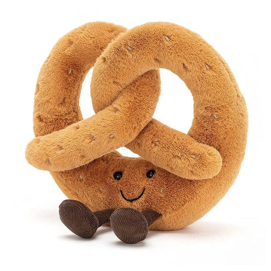 JELLYCAT Amuseable Pretzel Huge Kids On Wheelz