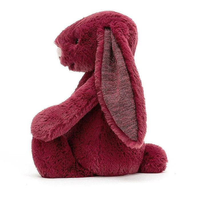 Jellycat Bashful Sparkly Cassis Bunny Medium - H12" X W5" - Voltz Toys
