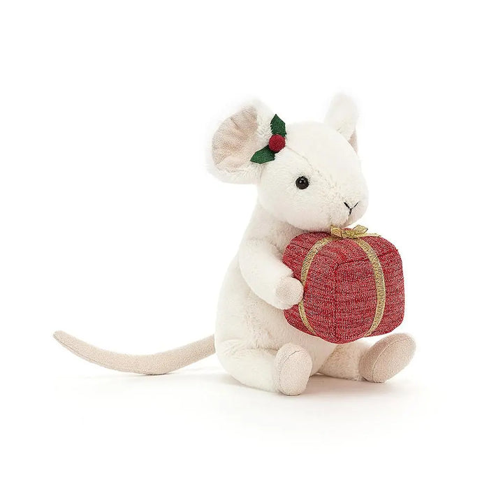 JELLYCAT Merry Mouse Present Kids On Wheelz