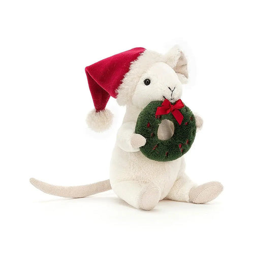 JELLYCAT Merry Mouse Wreath Kids On Wheelz