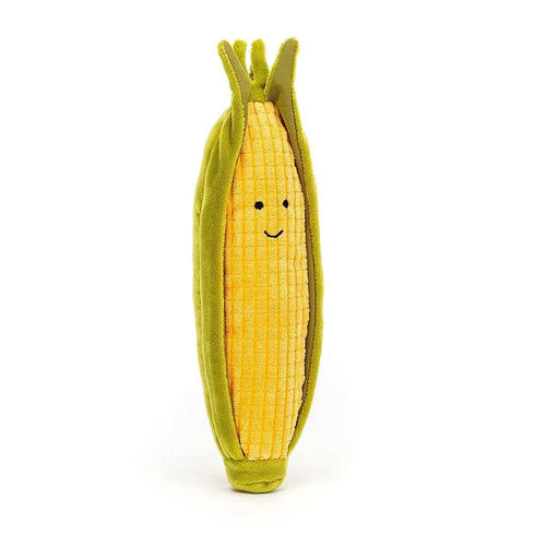 Jellycat Vivacious Vegetable Sweetcorn ONE SIZE - H8" X W2" Kids On Wheelz