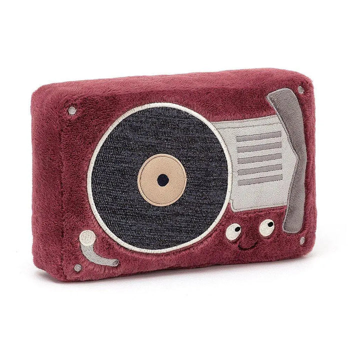 Jellycat Wiggedy Record Player ONE SIZE - H9" X W6" Kids On Wheelz