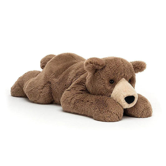 JELLYCAT Woody Bear Lying Pose Kids On Wheelz