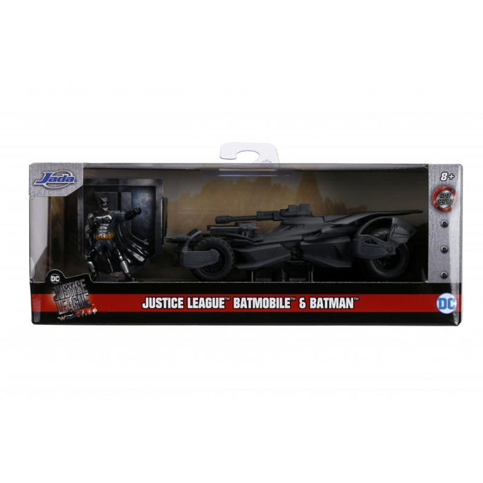 Justice League - Batmobile with Batman Figure Hollywood Rides 1:32 Scale Die Cast Vehicle