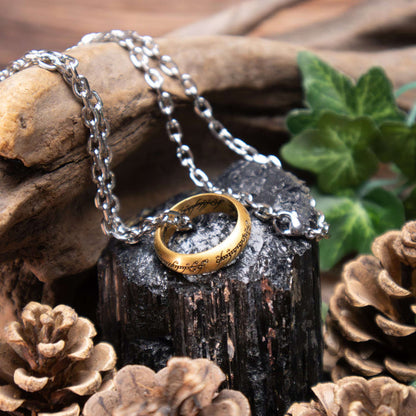 Lord of the Rings Noble Collection - The One Ring – Stainless Steel with Chain