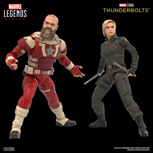Marvel Legends Thunderbolts 6 Inch Action Figure 2-Pack - Yelena Belova and Red Guardian