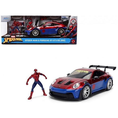 Marvel Spider-Man Hollywood Rides 1:24 Scale Die Cast Vehicle - Porsche 911 GT3 RS & Spider-Man