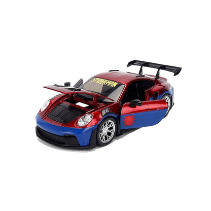 Marvel Spider-Man Hollywood Rides 1:24 Scale Die Cast Vehicle - Porsche 911 GT3 RS & Spider-Man