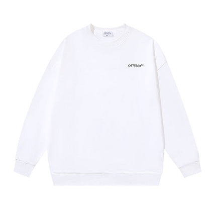 Off White Logo Cotton Sweatshirts