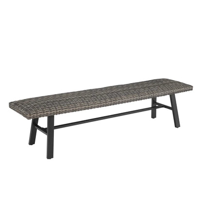Pavane 70'' Outdoor Wicker Bench