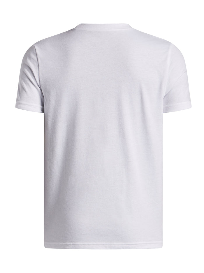 Polera manga corta Basketball para Niño Curry logo Blanco Under Armour