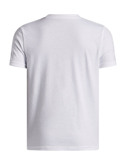 Polera manga corta Basketball para Niño Curry logo Blanco Under Armour
