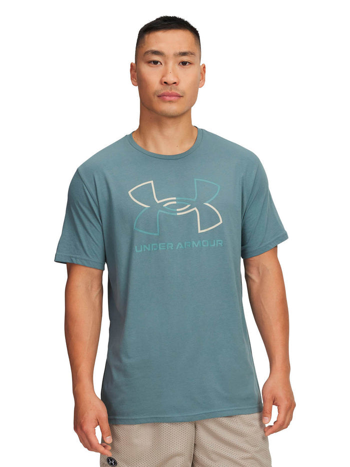 Polera manga corta de lifestyle para Hombre Foundation Azul Under Armour