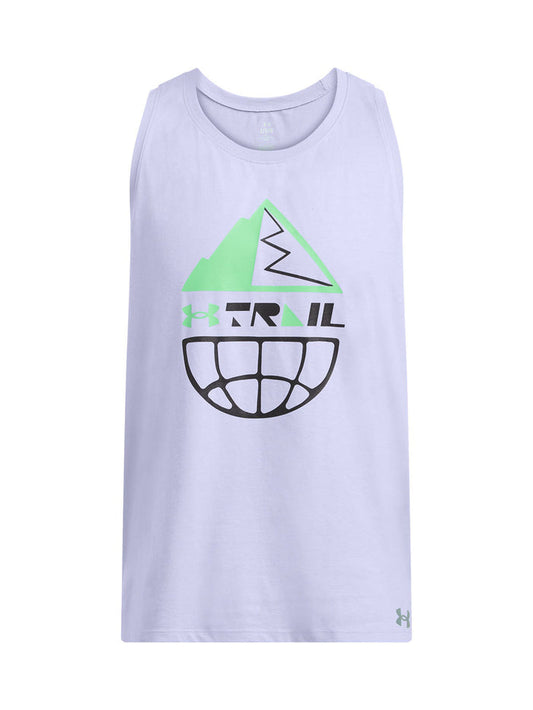 Polera sin mangas UA Launch Trail para hombre