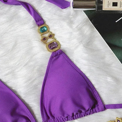 Bikini Jewelled Rhinestones Luxury Diamond Bikini Women Swimwear