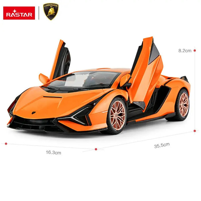 Rastar 1:14 R/C Lamborghini SIAN FKP 37 Remote Control Car- Orange Kids On Wheelz