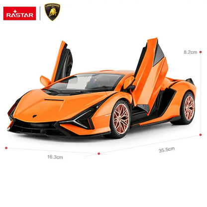 Rastar 1:14 R/C Lamborghini SIAN FKP 37 Remote Control Car- Orange Kids On Wheelz