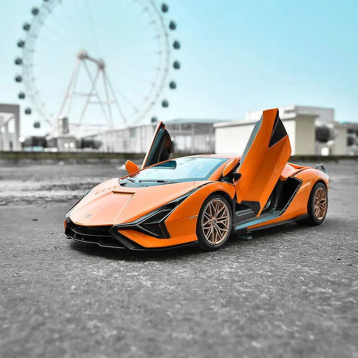 Rastar 1:14 R/C Lamborghini SIAN FKP 37 Remote Control Car- Orange Kids On Wheelz