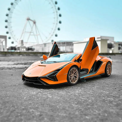 Rastar 1:14 R/C Lamborghini SIAN FKP 37 Remote Control Car- Orange Kids On Wheelz