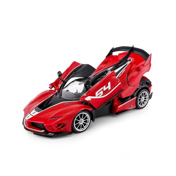 Rastar 1:18 R/C FERRARI FXX-K EVO 92pcs DIY Assembly Building Kit with Remote Control, Voltz Toys
