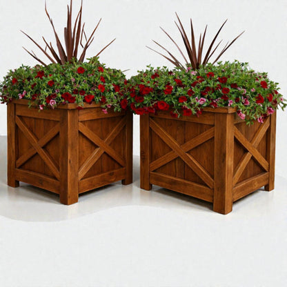 Square Planter Box-Classic or Farmhouse