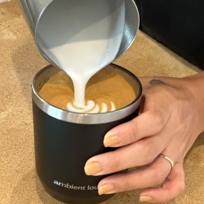 Stainless Steel Drink Cup - Black 300ml