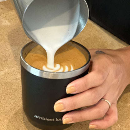 Stainless Steel Drink Cup - Black 300ml