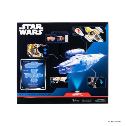 Star Wars Micro Galaxy Squadron 8 Inch Vehicle - Razorcrest W/ The Mandalorian & Grogu