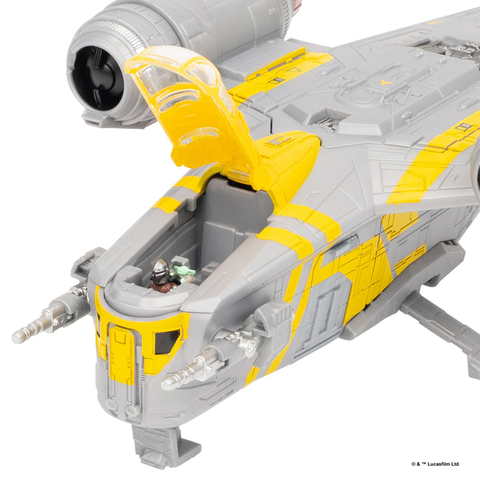 Star Wars Micro Galaxy Squadron 8 Inch Vehicle - Razorcrest W/ The Mandalorian & Grogu