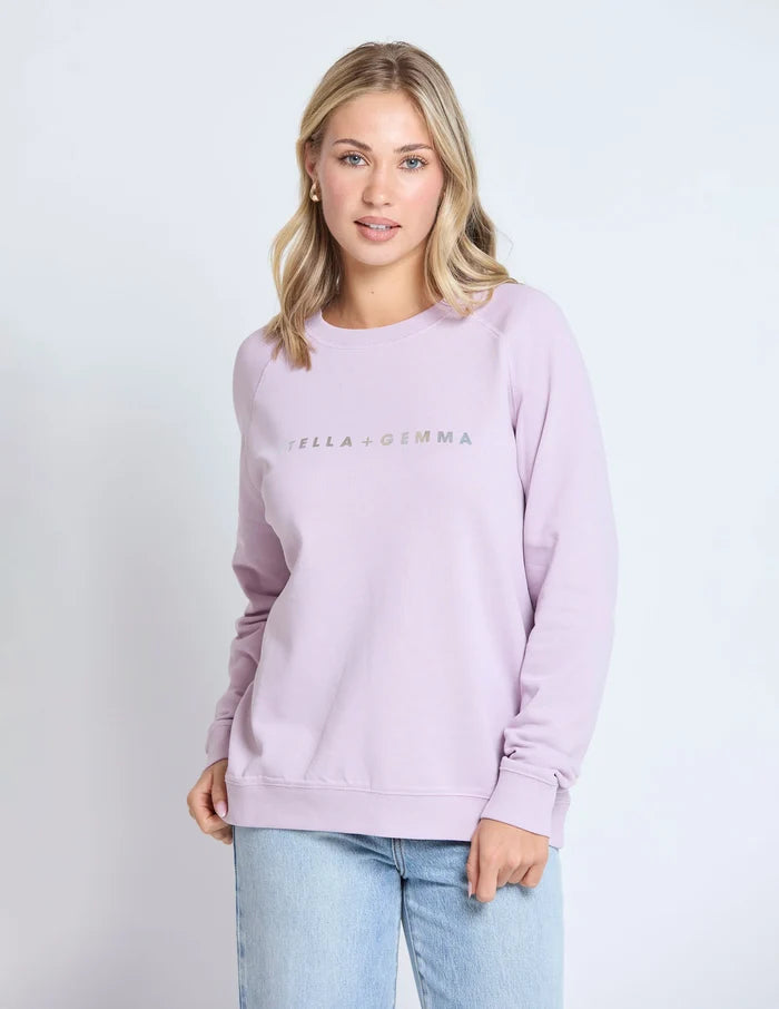 STELLA & GEMMA  SGSW8280 CLASSIC  SWEATER LILAC