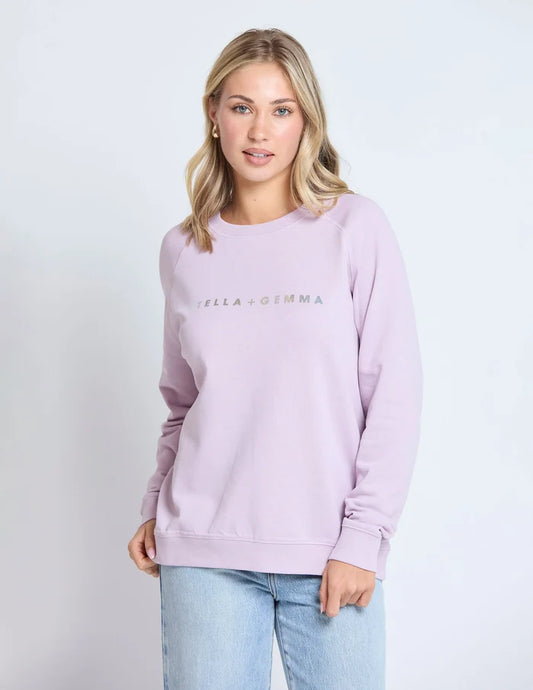 STELLA & GEMMA  SGSW8280 CLASSIC  SWEATER LILAC