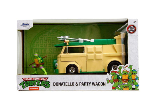 Teenage Mutant Ninja Turtles - Party Wagon with Donatello Figure Hollywood Rides 1:24 Scale Die Cast Vehicle