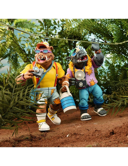 Teenage Mutant Ninja Turtles Cartoon 7 Inch Ultimate Action Figure 2-Pack - Vacation Bebop & Rocksteady