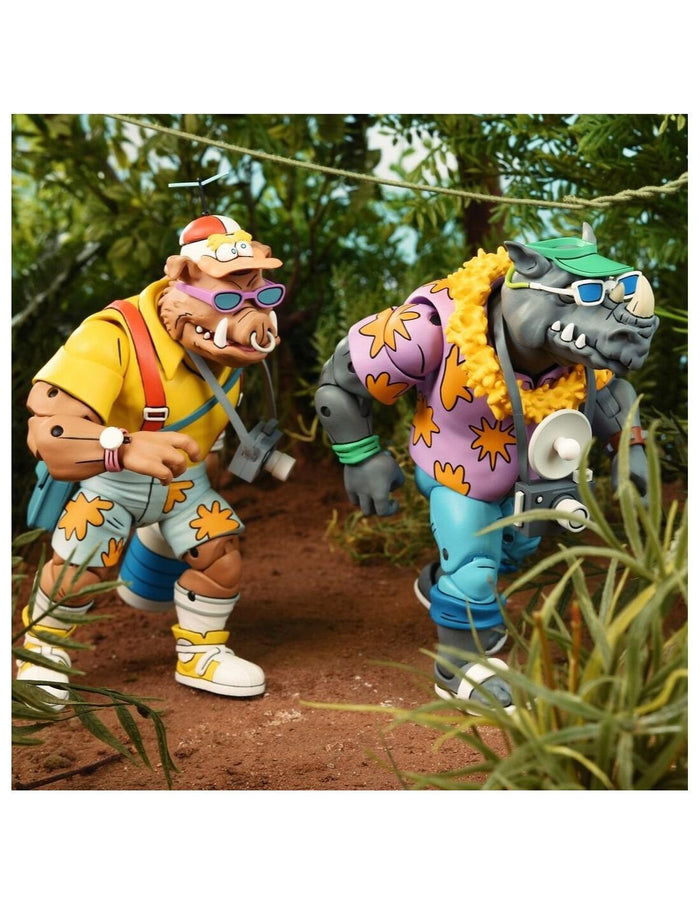 Teenage Mutant Ninja Turtles Cartoon 7 Inch Ultimate Action Figure 2-Pack - Vacation Bebop & Rocksteady