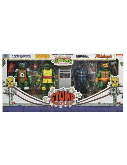Teenage Mutant Ninja Turtles Stump Comic 7 Inch Ultimate Action Figure - Wrestling Turtles 4-Pack (Archie Comics)