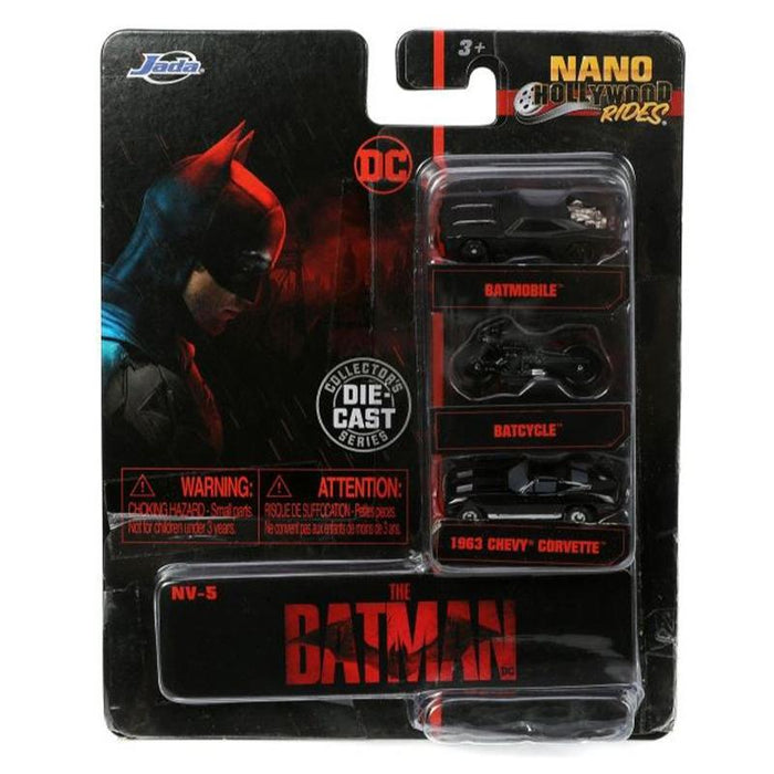 The Batman 2022 - Nano Hollywood Rides 3 Vehicle Set