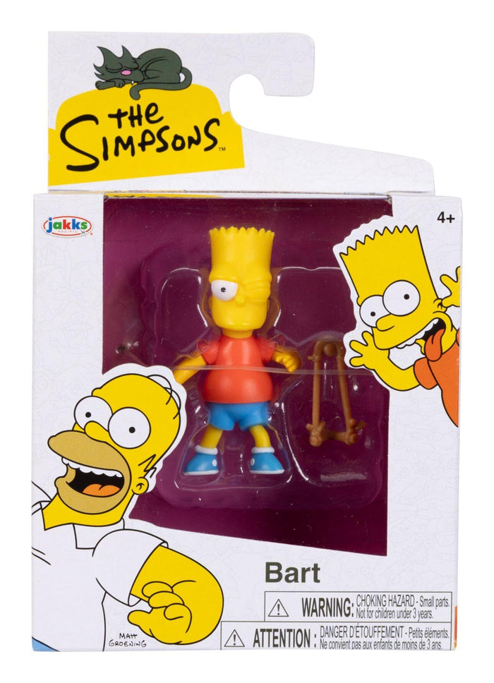 The Simpsons 2.5 Inch Scale Action Figure Wave 2 - Bart Simpson With Slingshot