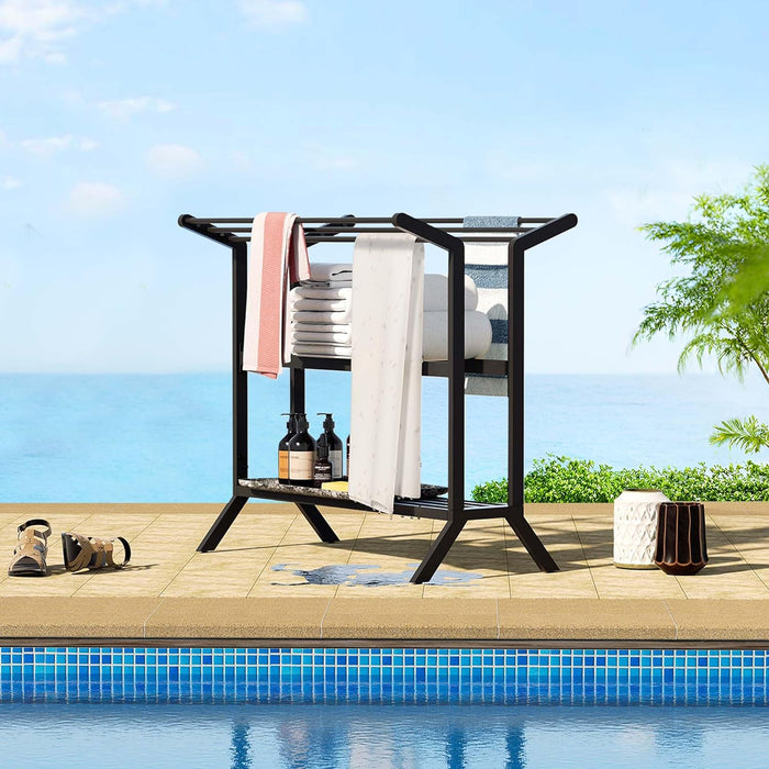 ULAX Pool Float Caddy, Poolside Towel Rack
